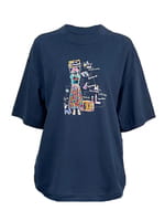 美品✨Perfume Closet ビッグシルエットTシャツ ネイビー M MORE SALE 対象商品】ビッグシルエットTシャツ（62430030
