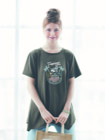 イレギュラーヘム接触冷感カットソー