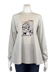 モックネックAラインカットソー