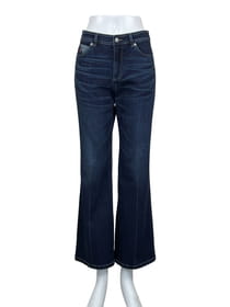 セミブーツカットデニムパンツ