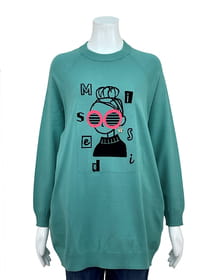 オーバーサイズチュニックニット