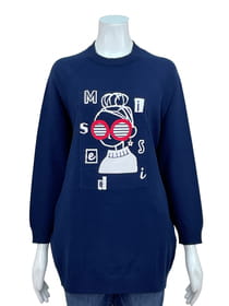 オーバーサイズチュニックニット