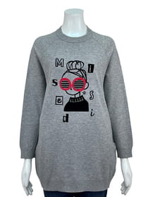 オーバーサイズチュニックニット