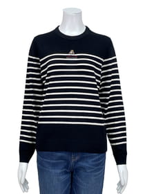 ウールブレンドニットプルオーバー