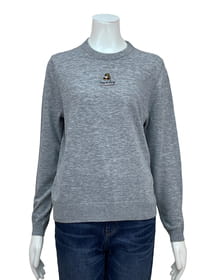 ウールブレンドニットプルオーバー