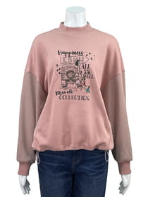 袖ワッフルドッキングプルオーバー