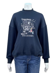 袖ワッフルドッキングプルオーバー