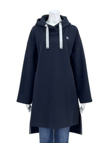 メルトンジャージ フード付きチュニック