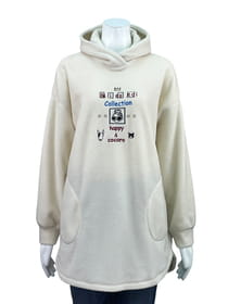 トスカーナフリースチュニックプルオーバー