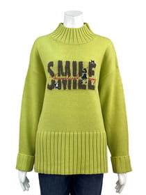 サガラ刺繍ニットプルオーバー