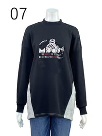 裏起毛ゆったりプルオーバー