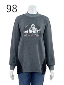 裏起毛ゆったりプルオーバー