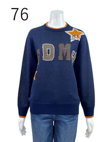 カラフルロゴニットプルオーバー