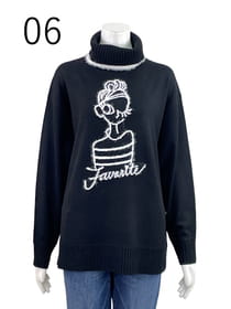 フェザーヤーンインターシャプルオーバー