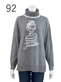 フェザーヤーンインターシャプルオーバー