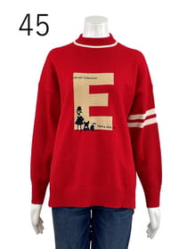 ビッグイニシャルニットプルオーバー