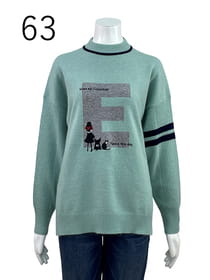 ビッグイニシャルニットプルオーバー