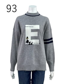 ビッグイニシャルニットプルオーバー