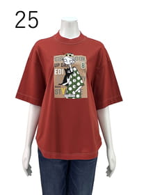 モックネックオーバーカットソー