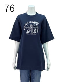 クルーネックチュニックカットソー