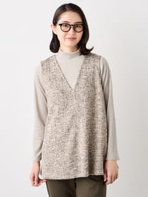 【早割30%OFF対象】ＭＩＸヤーンフレアジレ