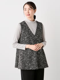 【早割30%OFF対象】ＭＩＸヤーンフレアジレ