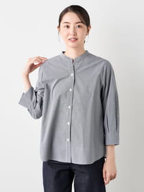 【早割30%OFF対象】ミニギンガムブラウス