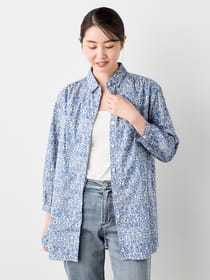 【早割30%OFF対象】オーナメントサラサチュニックブラウス