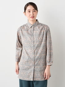 【早割30%OFF対象】オーナメントサラサチュニックブラウス