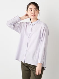 【早割30%OFF対象】クラッシーストライプブラウス