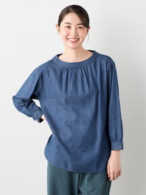 【早割30%OFF対象】ライトデニムブラウス