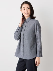 【早割30%OFF対象】オータムミニギンガムブラウス