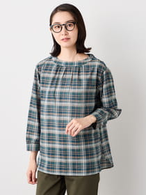 【早割30%OFF対象】アーティーチェックブラウス
