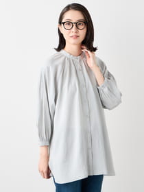 【早割30%OFF対象】ギャザーリングチュニックブラウス