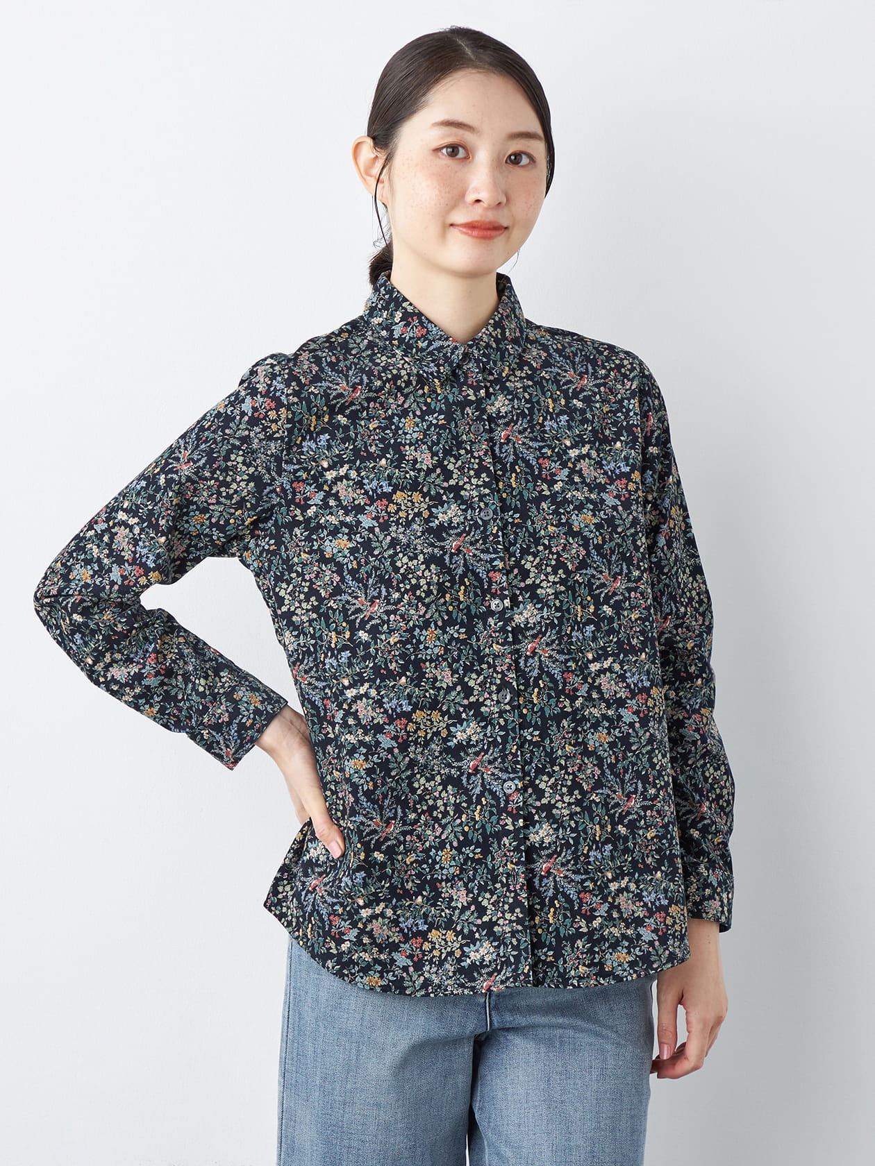 ≪WEB限定/1,111円OFF！対象商品≫コール天ネイチャーモチーフブラウス