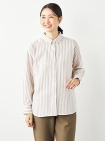 ウォーミーストライプブラウス