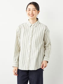 ウォーミーストライプブラウス