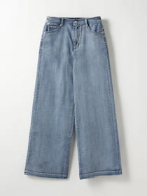 【早割30%OFF対象】ソフトストレッチデニムワイドパンツ