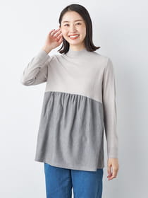 【早割30%OFF対象】バイカラーニットプルオーバー