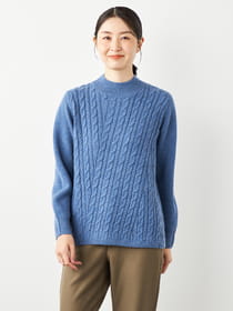 【ブラックフライデー/特別価格】ケーブルＡラインニット