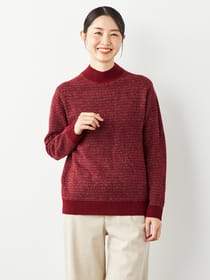 【ブラックフライデー/特別価格】ドットボーダーニット