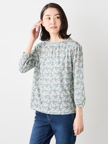 【早割30%OFF対象】ボタニカルプリントカットソー