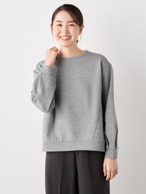 【早割30%OFF対象】ラメ裏毛デザインプルオーバー