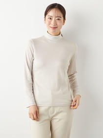 【歳末スペシャルセール】ハーフミラノタートル長袖カットソー