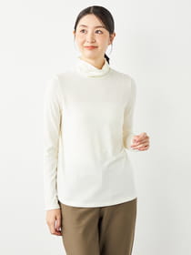 ウォーミーダブルカラー長袖カットソー