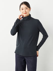 ウォーミーダブルカラーボーダー長袖カットソー