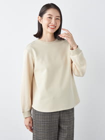 【早割30%OFF対象】ジャガードスリーブプルオーバー