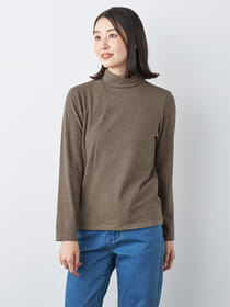 【早割30%OFF対象】ナチュラルウォームボーダー長袖カットソー