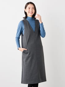 【早割30%OFF対象】千鳥ジャンパースカート