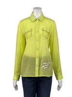 アルマーニジーンズ　オリーブグリーン Lサイズ シャツジャケット ユニクロ 未使用☆UNIQLO WOMEN リネンコットン シャツ